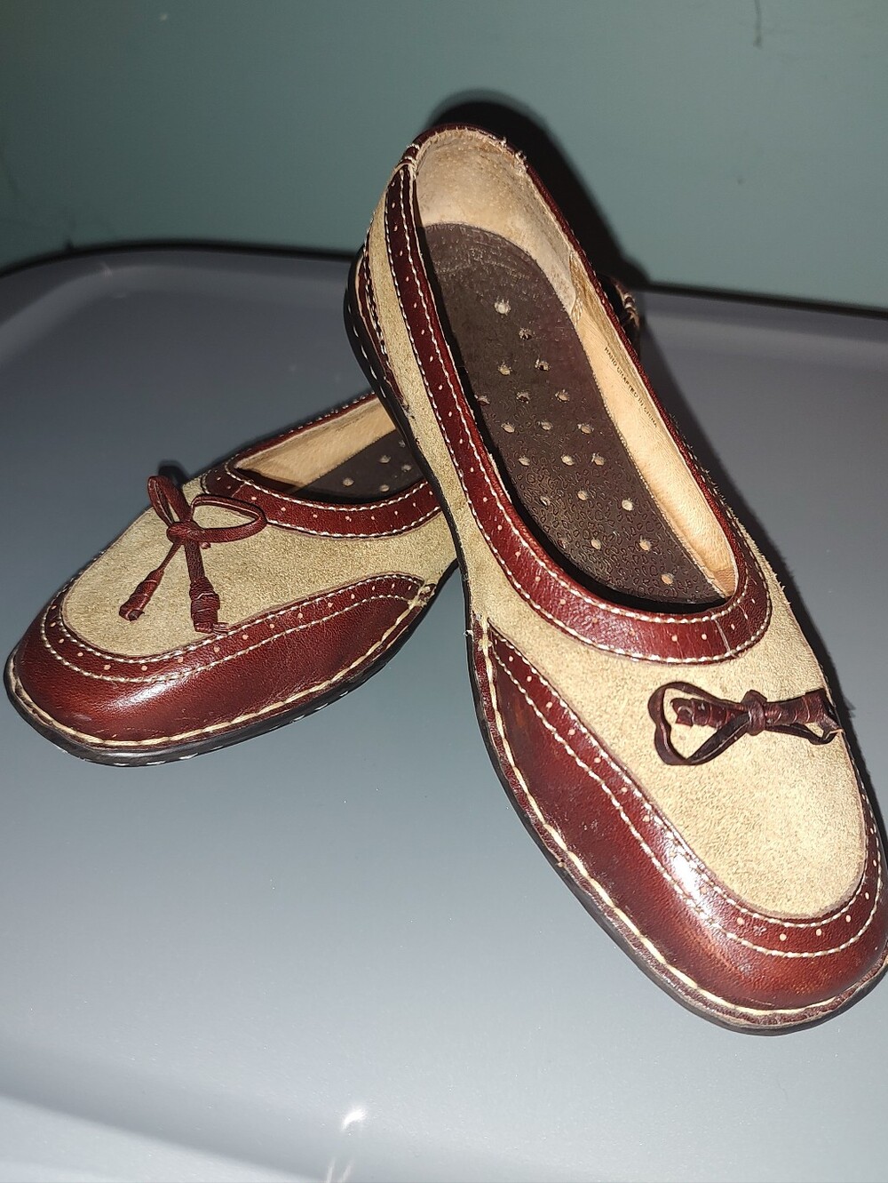 Leather Suede Comfort Loafers Born 8